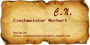 Czechmeister Norbert névjegykártya